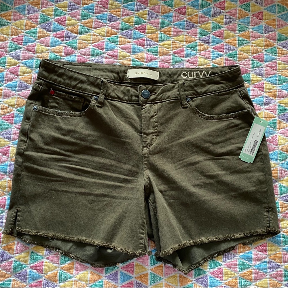 Slink Jeans fray hem shorts